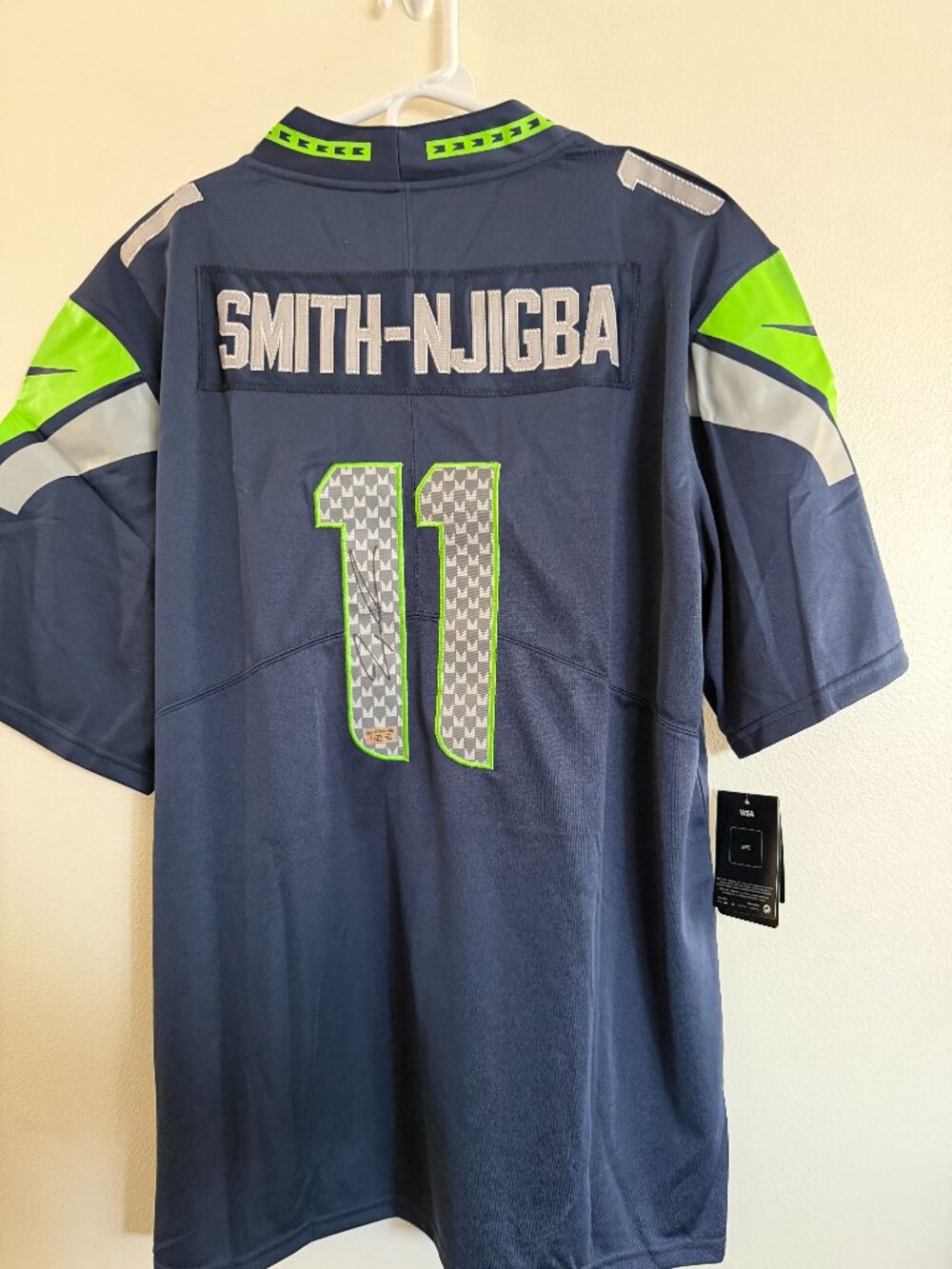 Jaxon Smith-Njigba signed Seattle Seahawks autographed Nike jersey wCOA XXL 28-2